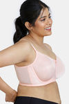 Zivame True Curv Beautiful Basics Double Layered Wired Full Coverage Super Support Bra - Peach Pearl — thumbnail 3